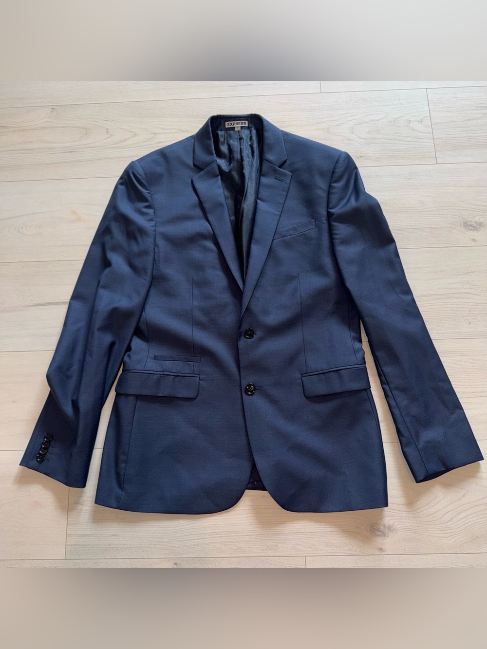 Express Men's Dark Navy Two-Button Blazer